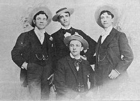 Photo. of 'Bison City Quartette' ca. 1893, courtesy of Lester Levy Collection of Sheet Music.